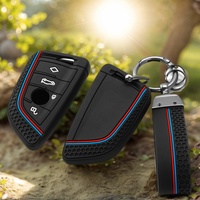 Silicone Remote Car Key Cover Keychain Key Case For BMW X1 X3 X4 X5 X6 Series 1 2 3 5 7 G20 G02 G05 G31 G23 F34 F15 F40 IX3