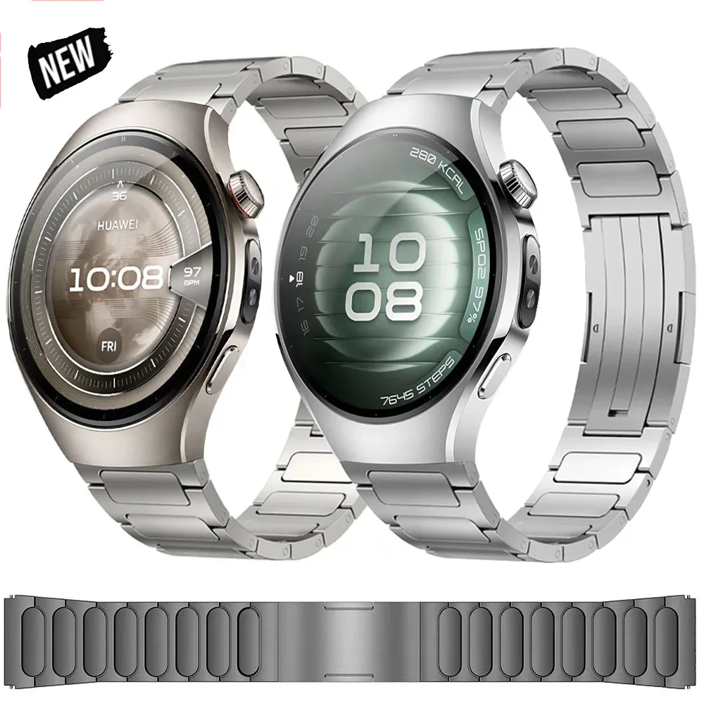 

Титановый металлический ремешок 22 мм для Huawei Watch 5 GT6 Pro GT5 Pro GT6-5-4-3 46 мм, браслет Amazfit BIP 6 5 Balance 2, аксессуары для ремешков