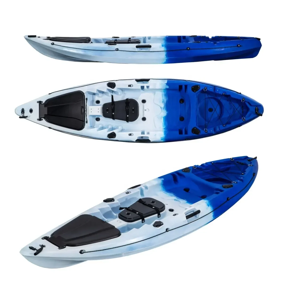 Popular 2.9 Meter One Person One Seater Single Plastic Sales On Kayaks Fishing Boat Kayak Fishing With Accessories CE