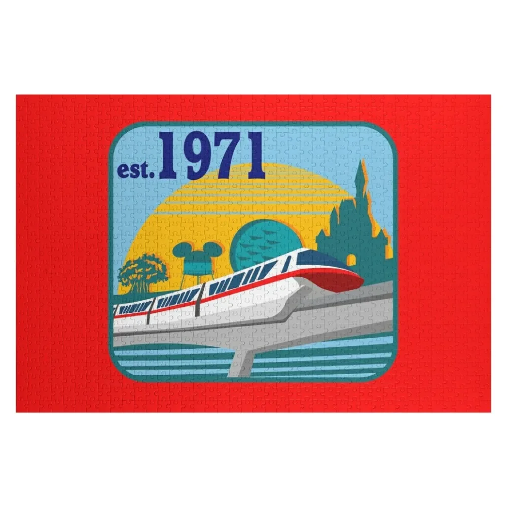 

Monorail Red Jigsaw Puzzle With Photo Customizable Child Gift Woodens For Adults Puzzle