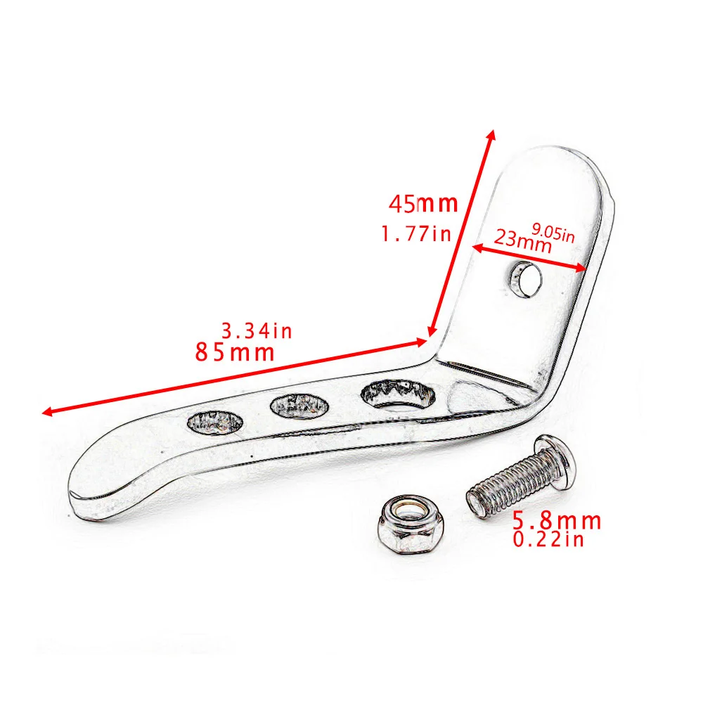Motorcycle Aluminum Foot Pedal Stand Bracket Extension  Accessorie Fit For Harley 1991-2021 Touring Electra   Street Glide Model image 6