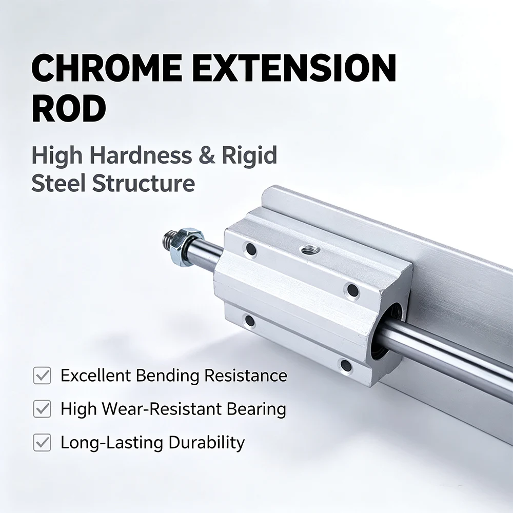 Telescopic Linear Actuator With Suction Cup Speed Controller 3-15CM Stroke DC 24V Reciprocating Cycle Motor