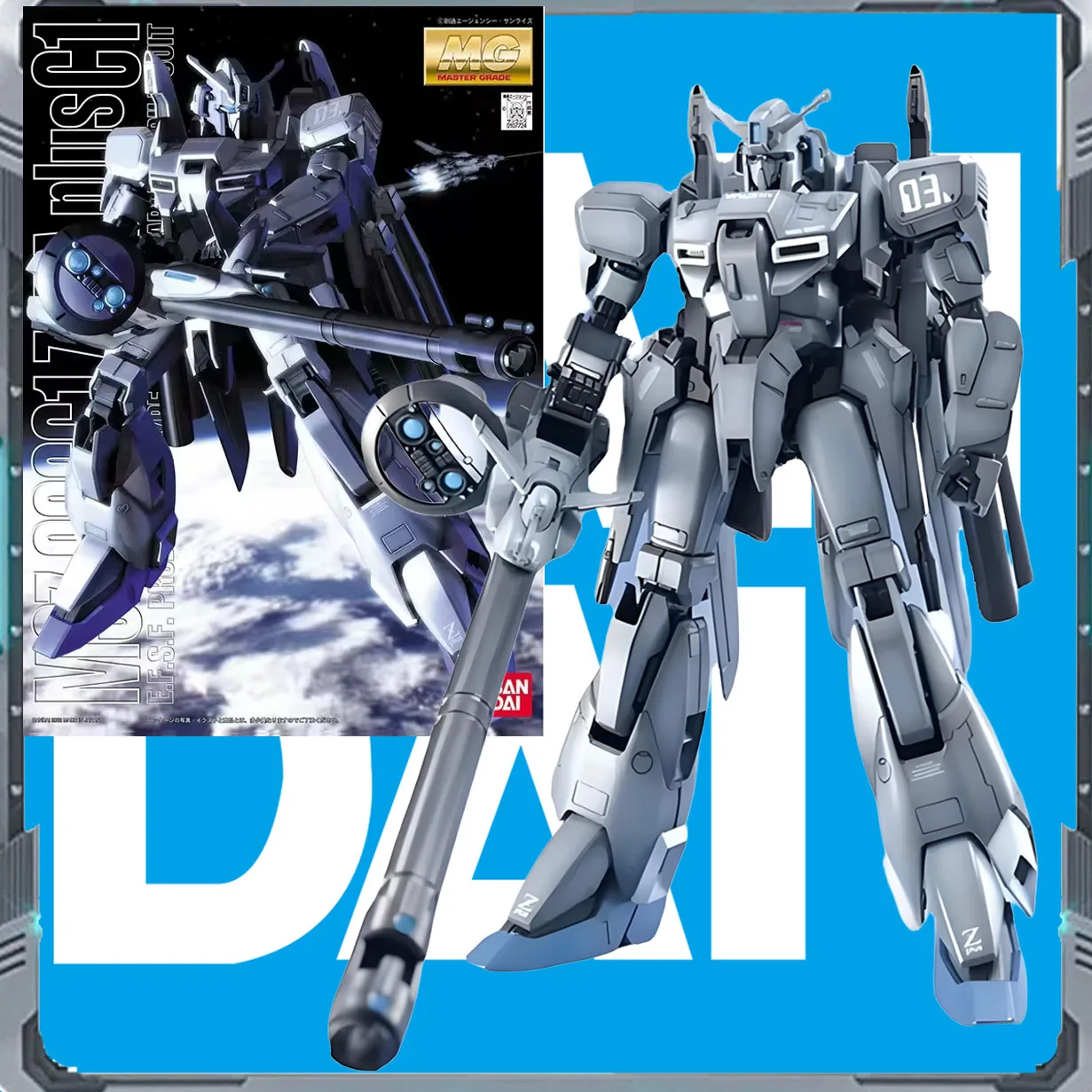 

Bandai Original GUNDAM MG 1/100 ZETA PLUS MSZ-006C1 Anime character figurine assembly Model Action Doll Gift Collection Toy