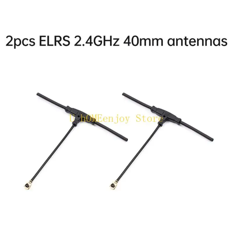 

B0KF 2PCS T Shaped Antenna 2.4G 40mm / 70mm / 220mm 915MHZ 40mm / 70mm Receiving Antenna Improved Reception