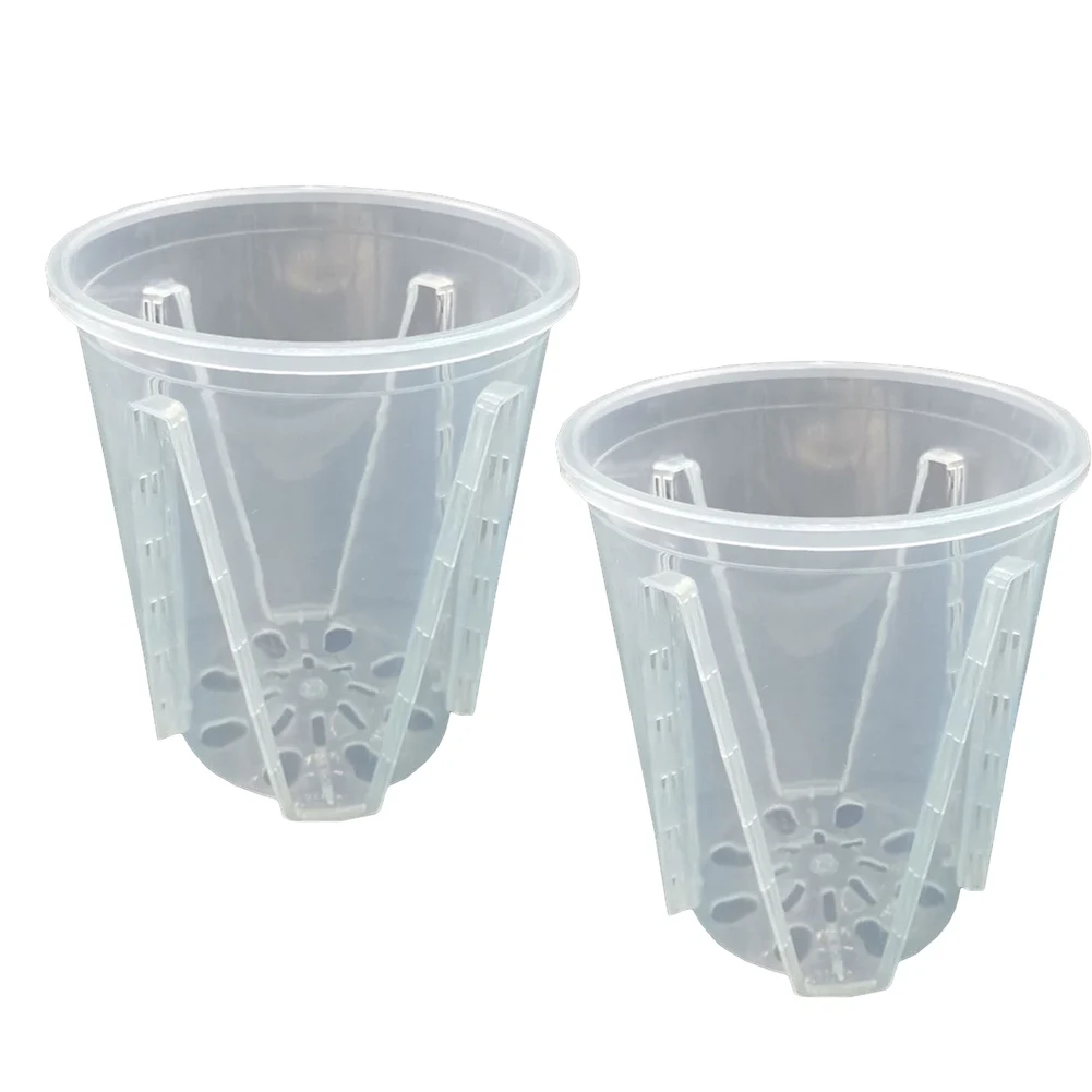 Flower Pot Flower Baskets For Planting Phalaenopsis 2pcs 3 Colors Accessories Breathable PP Plant Care Brand New