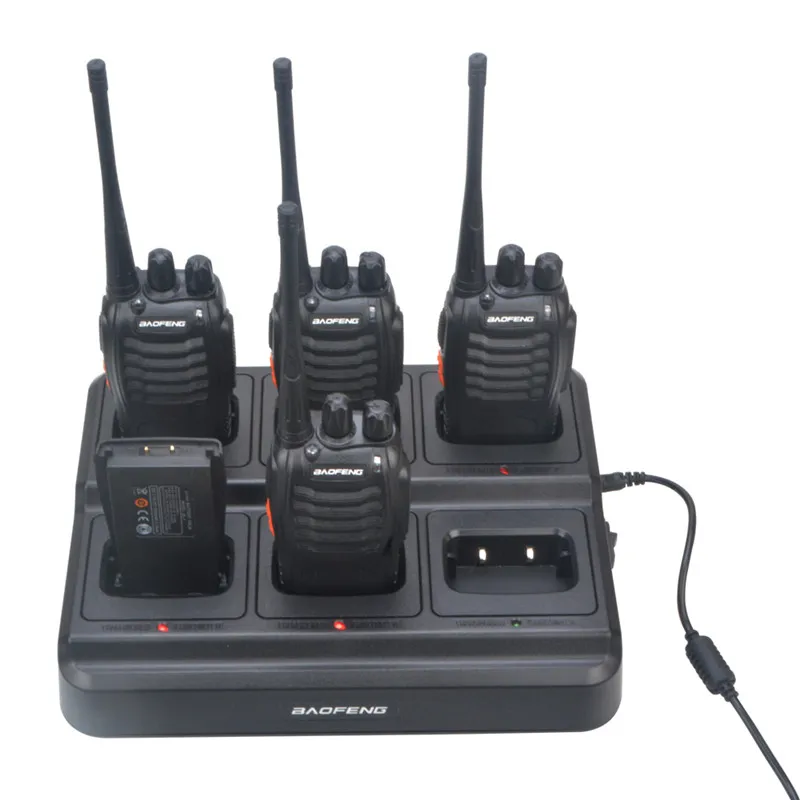 Suitable for Baofeng walkie-talkie BF888S/666S/777S multi-function row six-way charging convenient charger