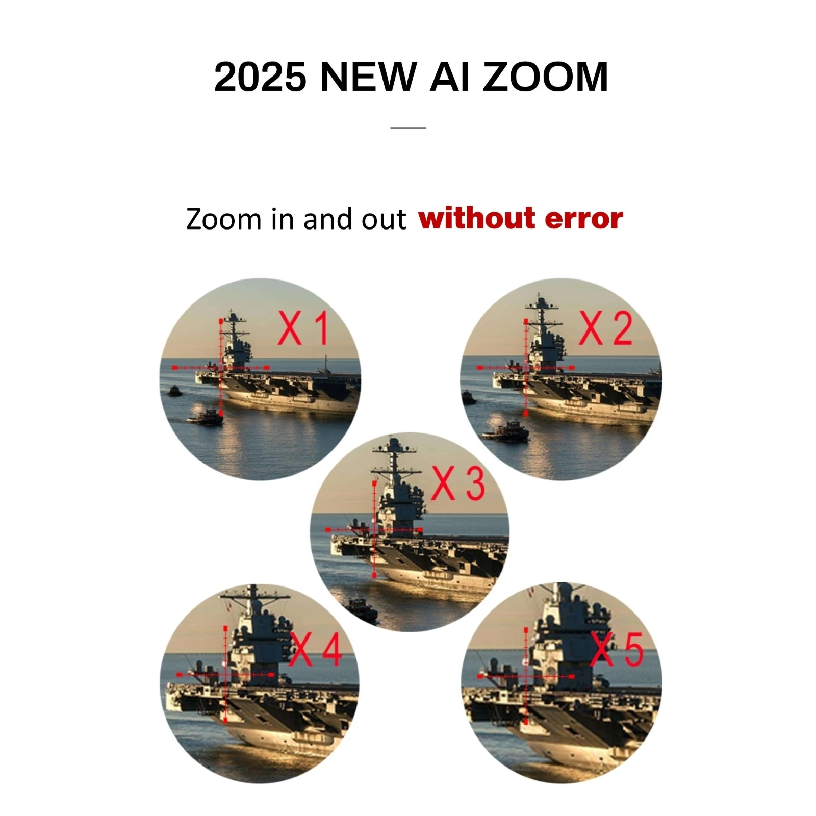 M5 Pro Hunting Camera Night Vision Scope Sight HD 1080P Video Recording Infrared 5X Zoom Long Range Viewing for Hunting Camping