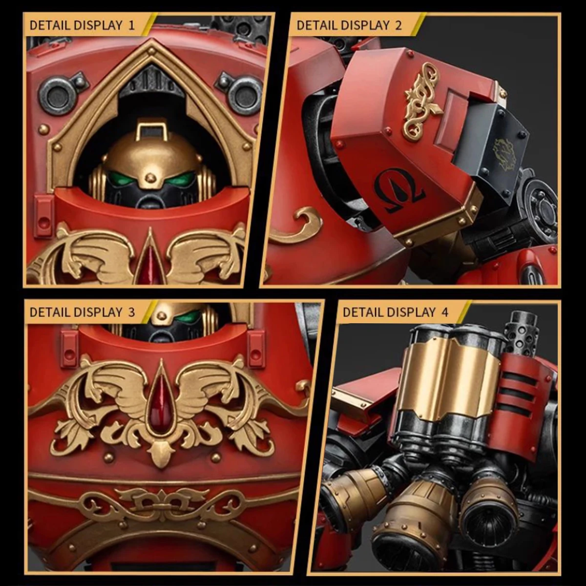 JOYTOY Warhammer Blood Angels figura de acción Contemptor-Incaendius Dreadnought articulaciones estatuilla móvil Anime modelo juguetes en Stock