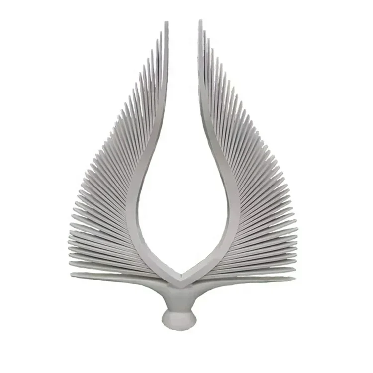 Hot SalesLarge Size Metal Craft Outdoor Square Decoration Abstract Modern Art Outdoor Stainless Steel Sculptures