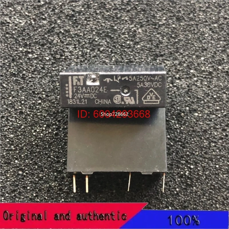 (10 teile/los) 100% Original Neue FT FTR-F3AA024E-HA FTR-F3AA024E F3AA024E 4 PINS 5A 24VDC DC24V 24 V Leistungsrelais