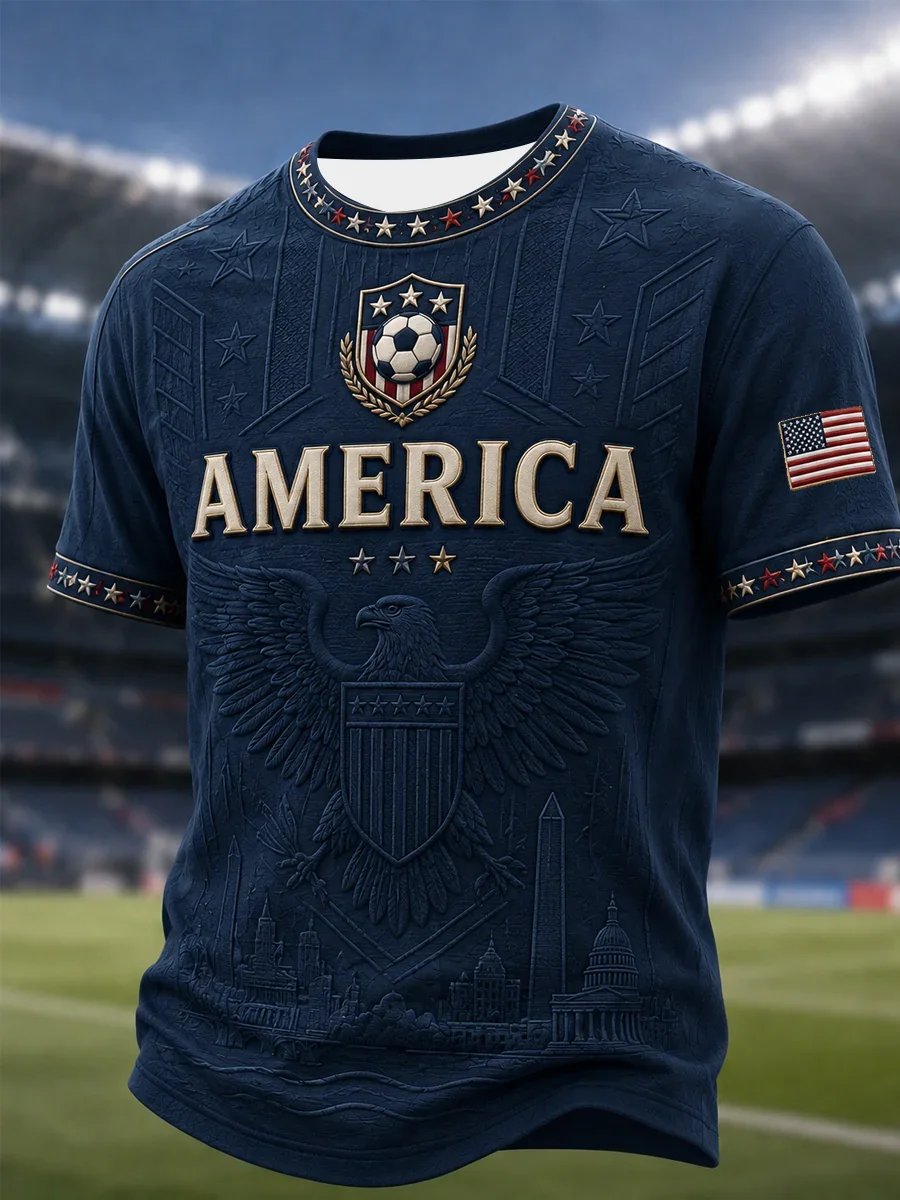 2026 Edition American Fan Football Training T-shirt - 3D Printed - Fashionable and Comfortable - Family-Personalized Clothing