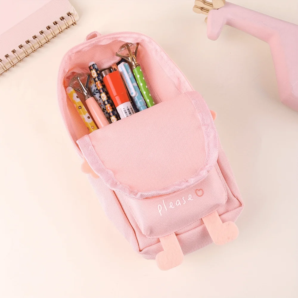 1 Piece of Stationery Bag with Random Designs, Cartoon Cute Japanese-Style Stationery Bag, Creative and Simple Stationery Bag, High-Value Unique Non-Crowded Design Student Pencil Case