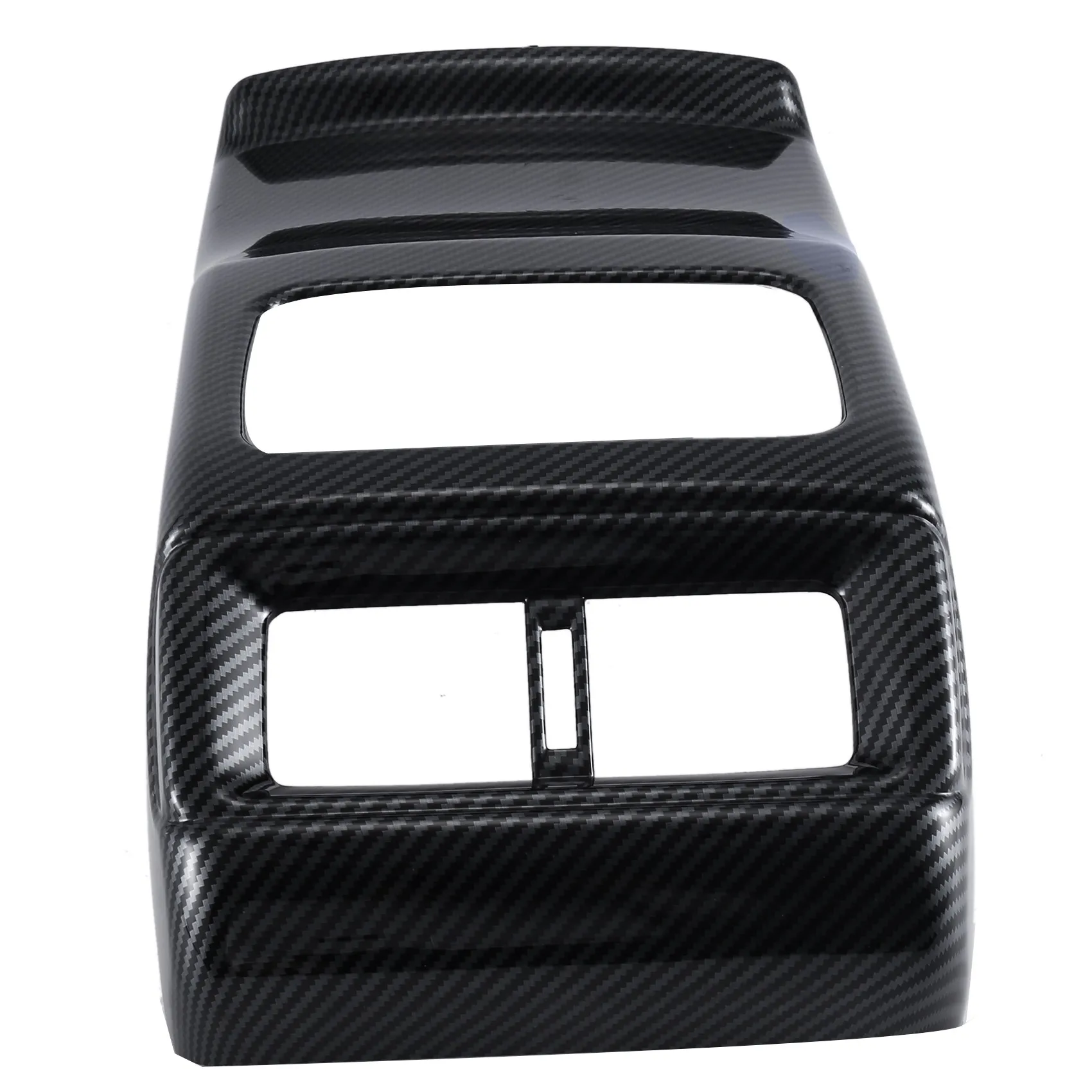 Car Carbon Fiber Rear Air Condition Vent Outlet Frame Anti-Kick Panel Cover Trim for Honda CR-V CRV 2022