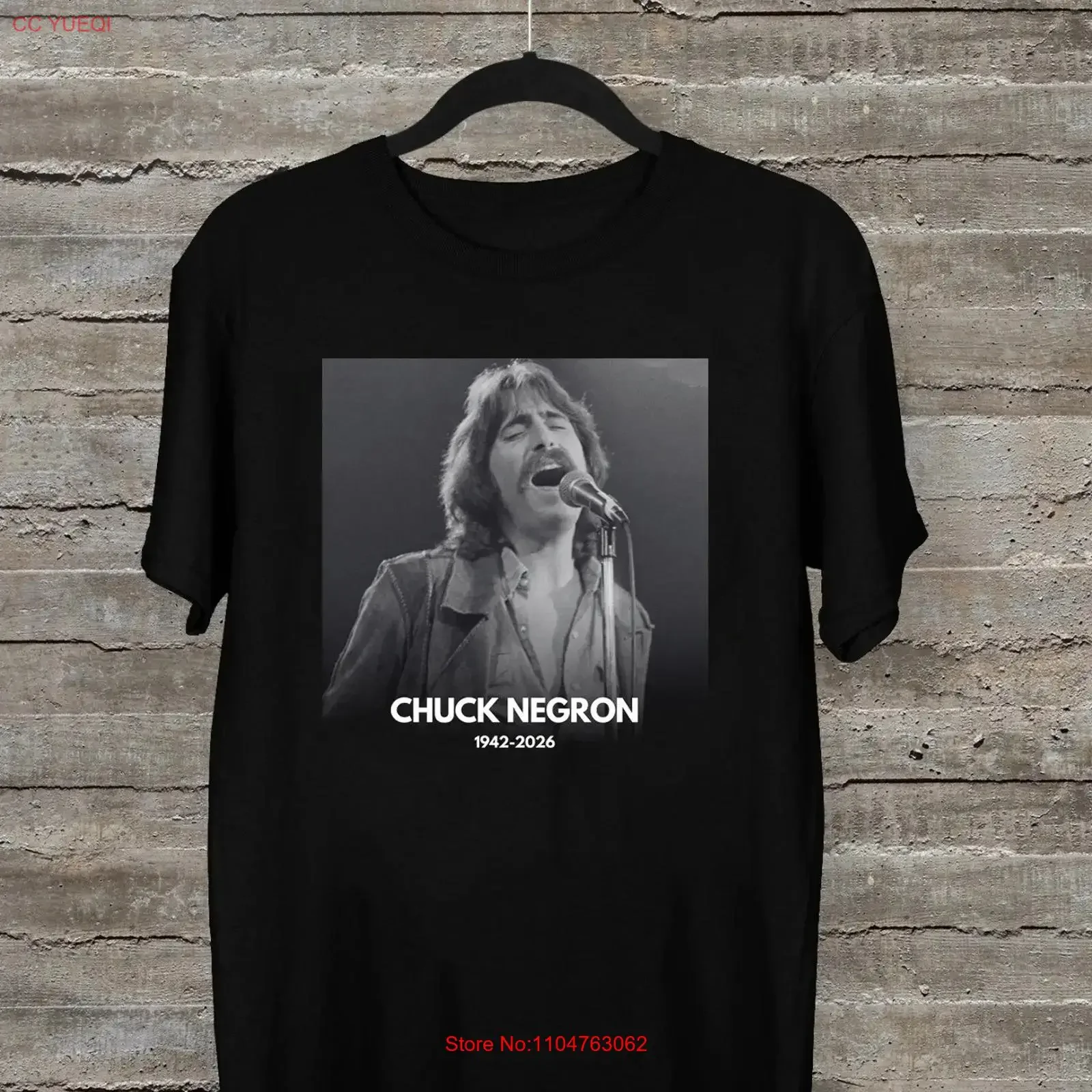 R I P Chuck Negron Three Dog Night T Shirt Size S 4XL vintage Washed Unisex Comfortable Slightly Breathable Casual