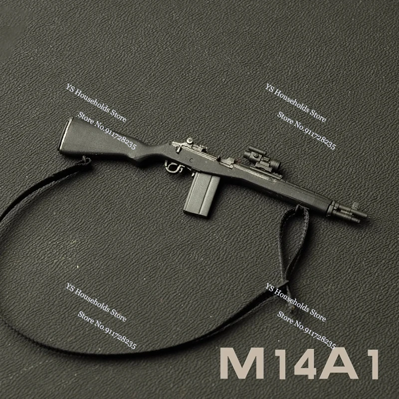 M24 FGM AT4 M14A1 MK20 M72 M27 Mp5 3pcs Set 1/12 Static Plastic Soldier Weapon Model Accessory For 6" Figure Cosplay Ornament view 2