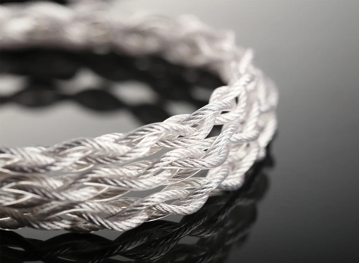 1.2m Tianshanxue Series หูฟังสายอัพเกรด Gold Silver Palladium ทองแดงขั้นสูงองค์ประกอบ HYBRID CABLE