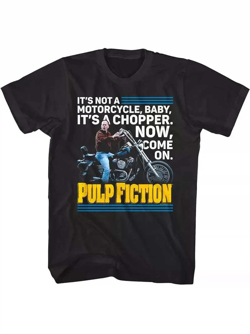 Pulp Fiction It's Not A Motorcycle Chopper Graphic T-Shirt Cotton Men Women Streetwear Tee