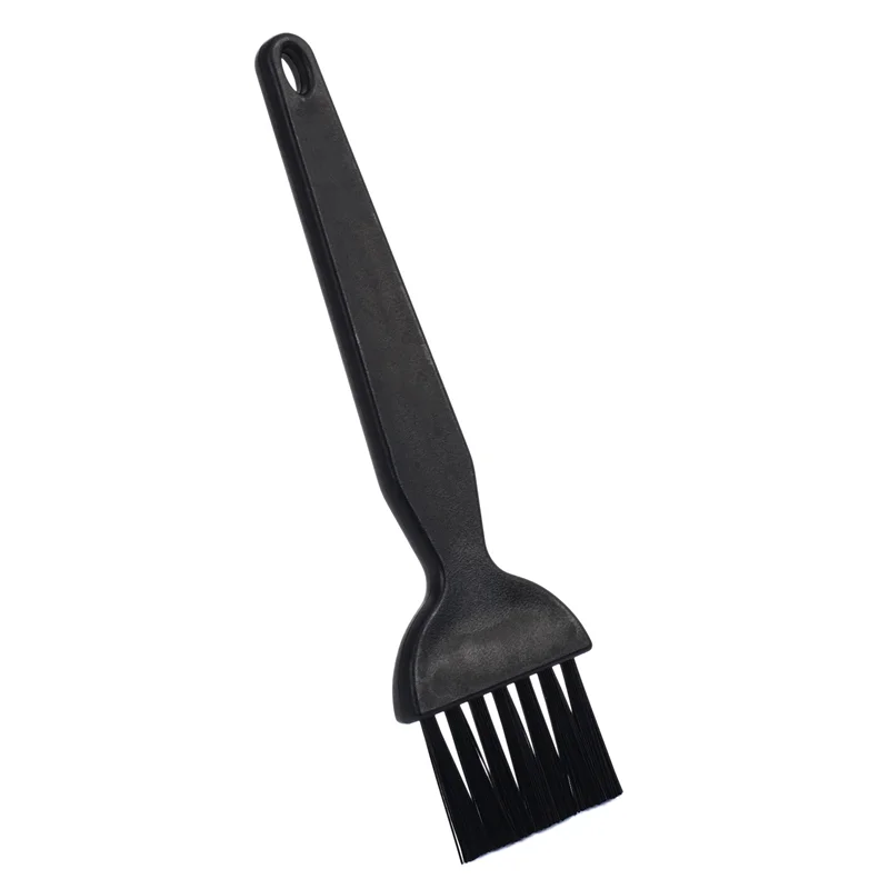 ABMS-10X 6 In 1 Plastic Small Portable Handle Nylon Anti Static Brushes Cleaning Keyboard Brush Kit, Black (Zip Bag )