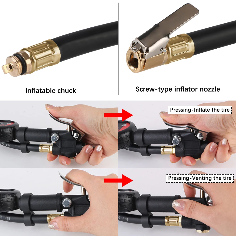 Vehicle Car Motorcycle LCD Digital Tyre Tester High Precision Monitor System Test Accessories Auto Tire Pressure Gauge