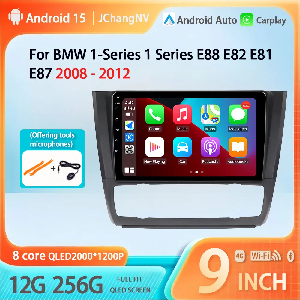 

Wireless CarPlay Android Auto For BMW Series 1 E81 E82 E87 E88 CCC CIC System Multimedia Display Screen