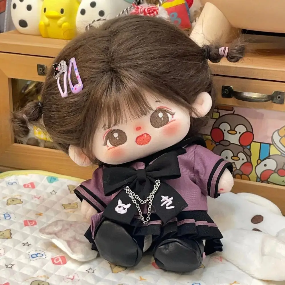 

Head Cover 20cm Cotton Doll Dress Lolita Hoodies Cotton Doll Clothes Dress Up Sweet Plush Toy Clothes Children's Gift