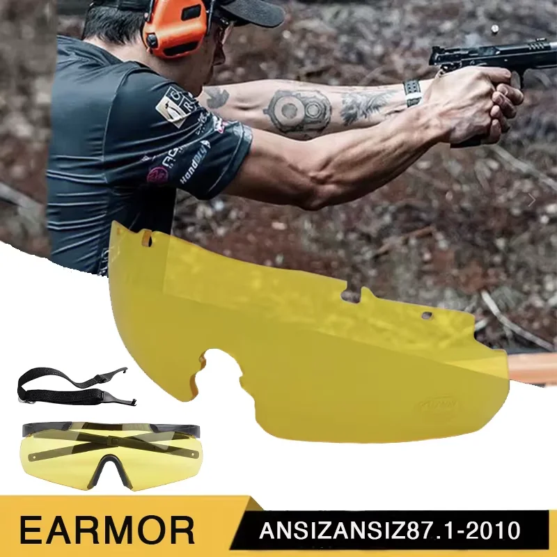 

Очки для стрельбы на открытом воздухе EARMOR, защитные очки для охоты, очки для страйкбола и пейнтбола, защита от ультрафиолета UV400