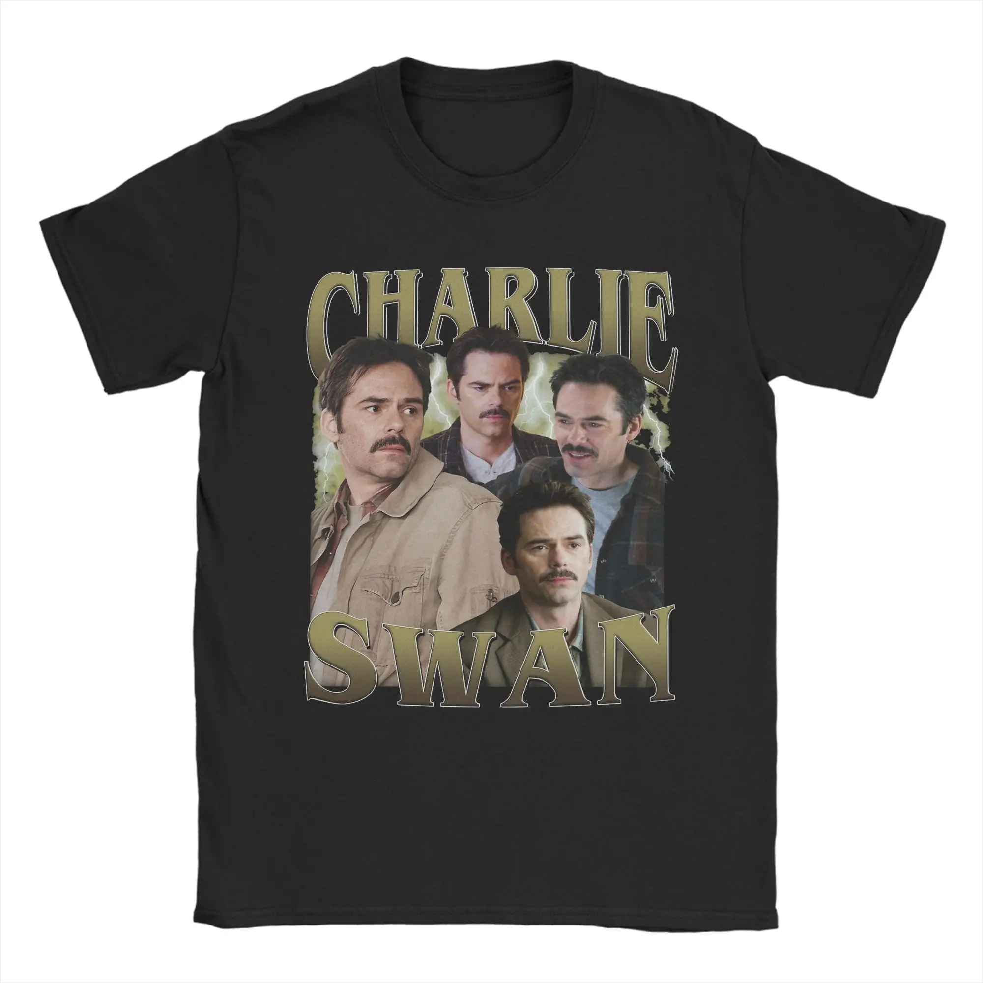 تشارلي سوان توايلايت ساغا بيلي بيرك تي شيرت للرجال قطن تي شيرت Crewneck كم قصير تي شيرت جرافيك ملابس مطبوعة