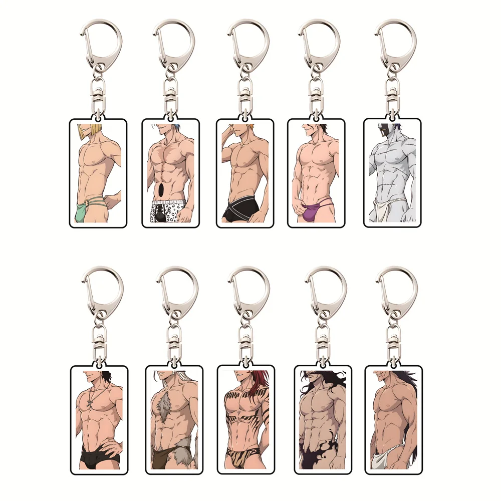 Anime Bleach: Thousand-Year Blood War 6cm Acrylic Keyrings Backpack Decorations Accessories Decor Gifts Exquisite Products