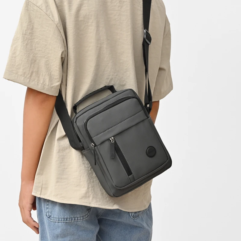 Business-Umhängetasche für Herren – Fortschrittliches Design mit mehreren Fächern, Schultertasche für Büro und Freizeit – Detail 5