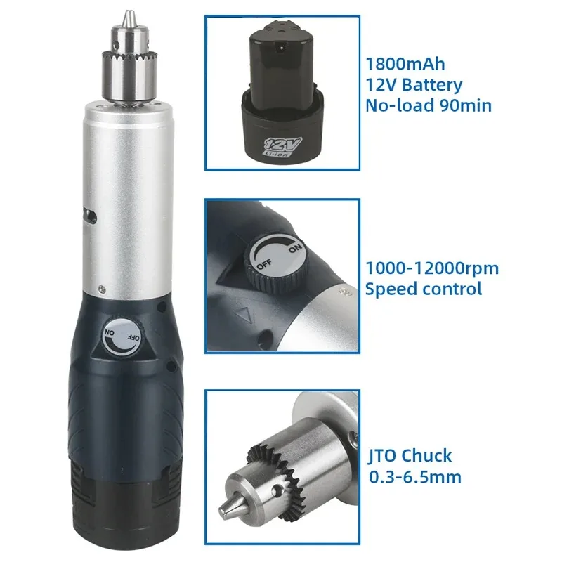12V Cordless Drill Dremel Rotary Tools Recharge Drilling Machine Engraving Pen Electric Mini Dremel Grinder Grinding Accessories