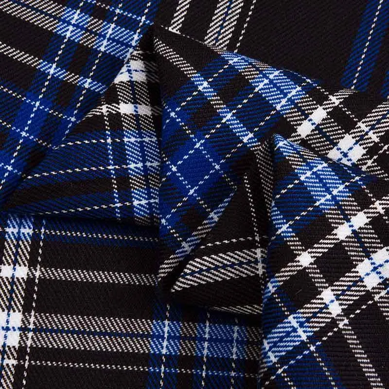 نسيج القميص المنسوج ذو اللون التويل وبطانة البدلة مصنوع من القطن والبوليستر المصقول