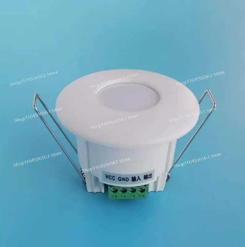 40mm Recessed Human Static Presence Sensor Motion Stationary Embedded Ceiling Detector Switch Dry Contact or RS485 Modbus