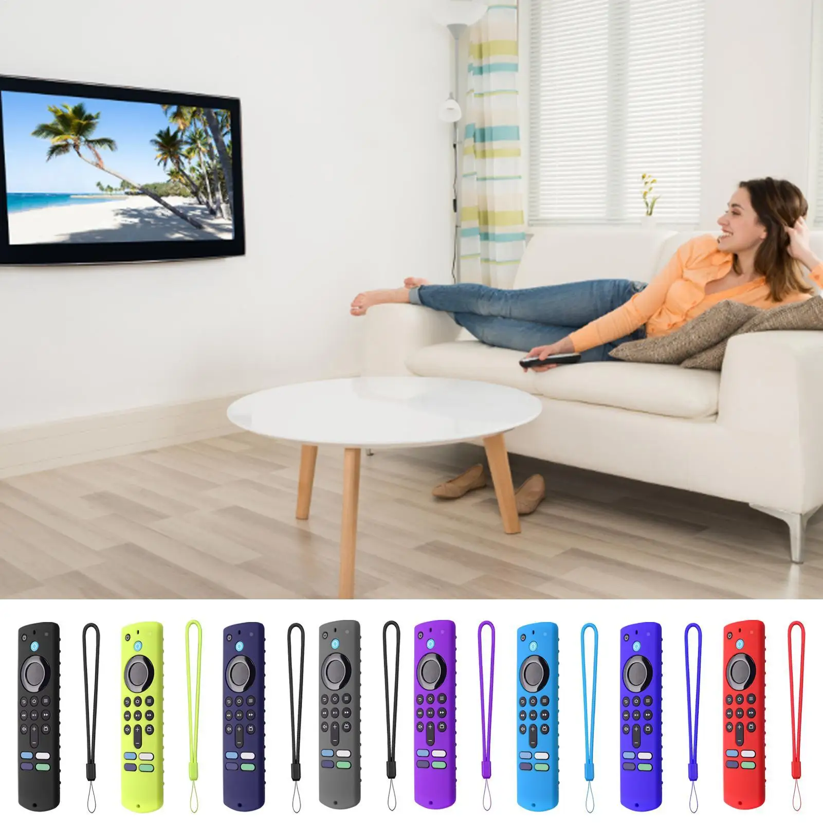 Silikon TV Fernbedienung Fall Schutz Fall Abdeckung Für All-new Amazn Fire TV Stick 4K Stoßfest Anti-herbst staubdicht RC Abdeckung