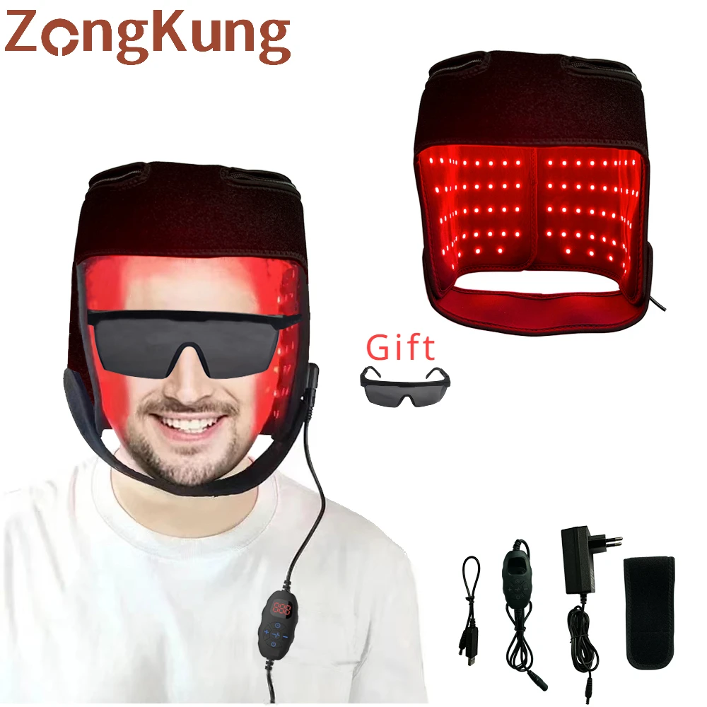 New Red Light Hair Growth Cap 180pcs Three in One Chip Near Infrared Light Therapy Anti-hair Loss Laser Hair Growth Instrument