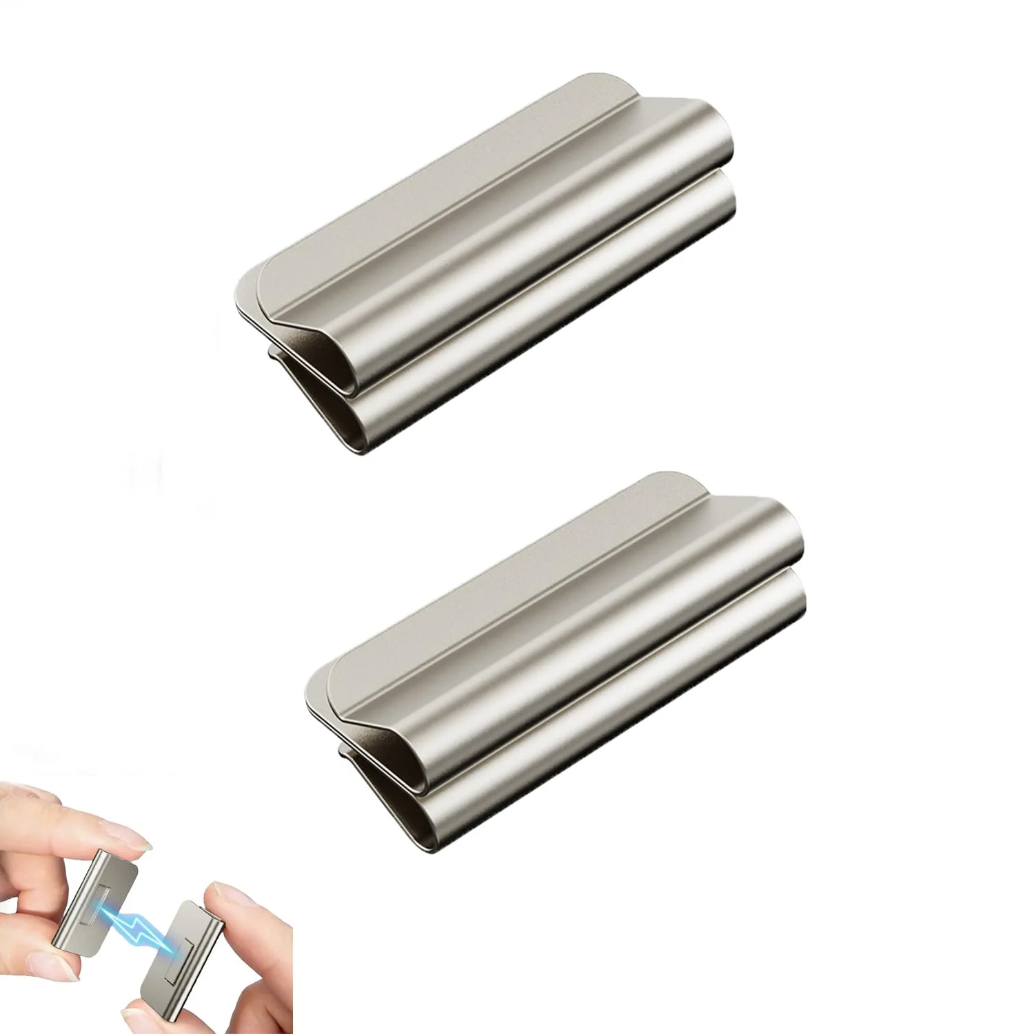 1/5Pairs Strong Magnetic Curtain Clips,for Prevent Light Leaking Keep Curtain Closed for Home Bedroom Office Curtain Draperies