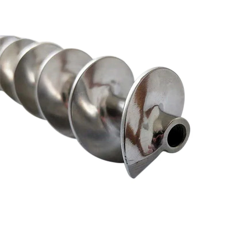 Imagem -02 - Auger Parafuso para Transportador Voo Contínuo Auger Fabricação Oem Personalizado Aço Inoxidável
