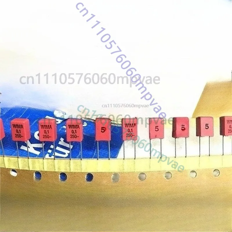 30pcs Brand New Germany WIMA MKP2 250V 0.1UF 250V 104 100NF Pitch 5 Mm