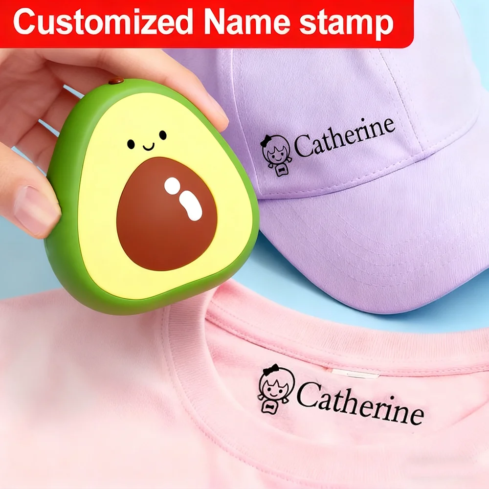 Personalized Children Name Stamp - Engraved Waterproof Seal for Kindergarten Durable Non-Fading Student Gift