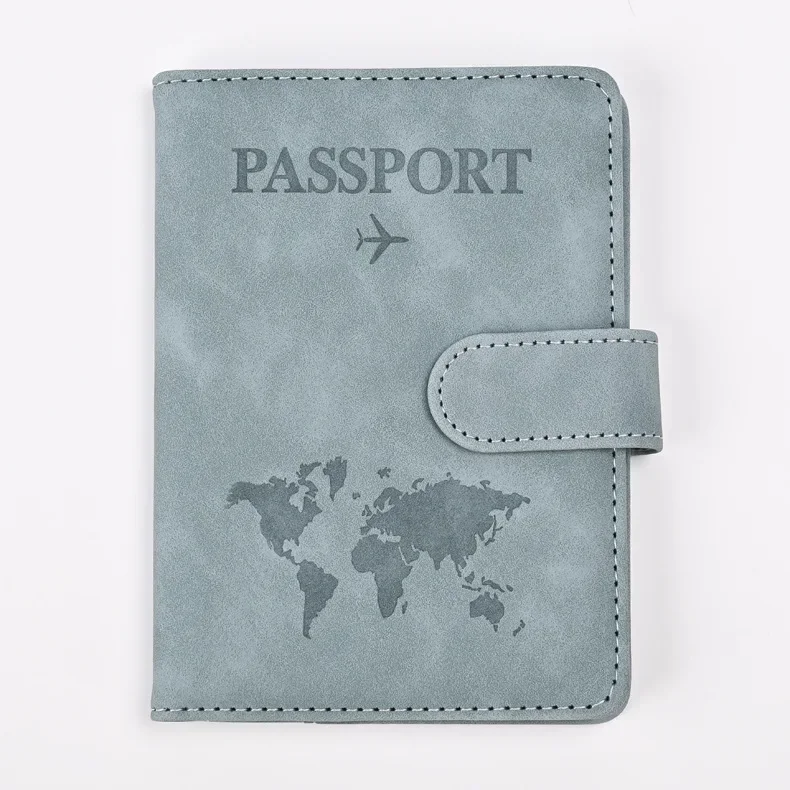 2024 new cross-border anti-magnetic RFID map multi-functional passport holder, ticket holder, card holder, travel wallet