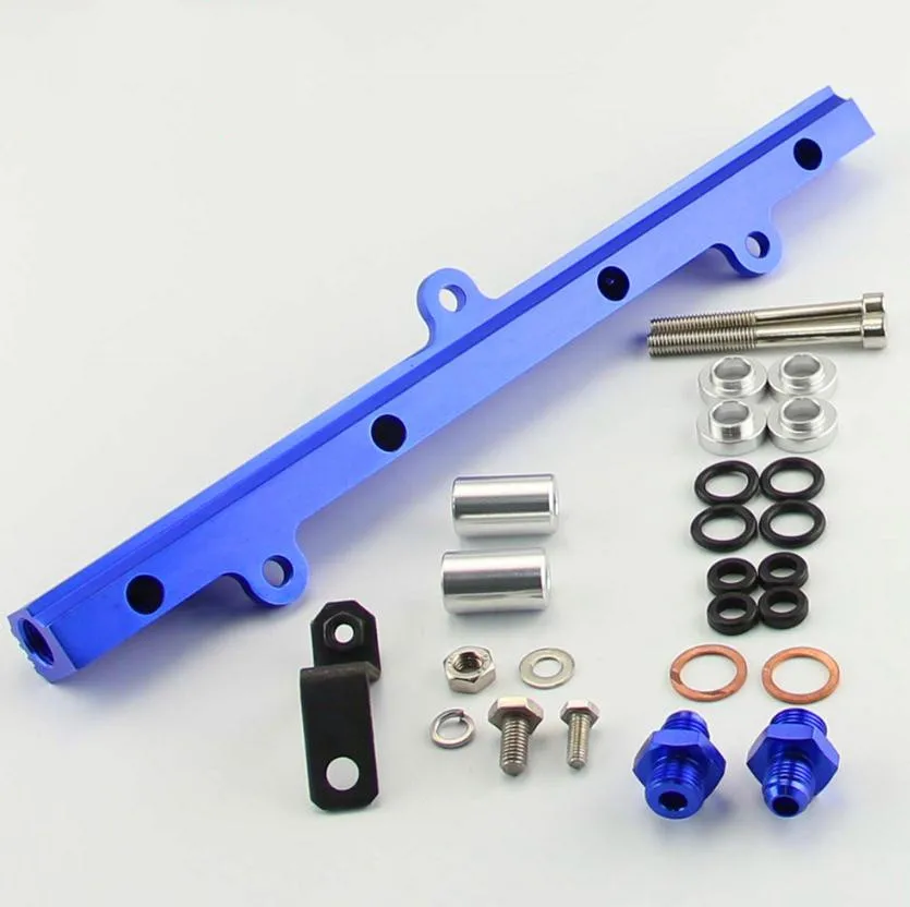 Aluminum Fuel Injector Inject Rail Fits For MR2 SW20 ST205 Gen3 3S-GTE Blue