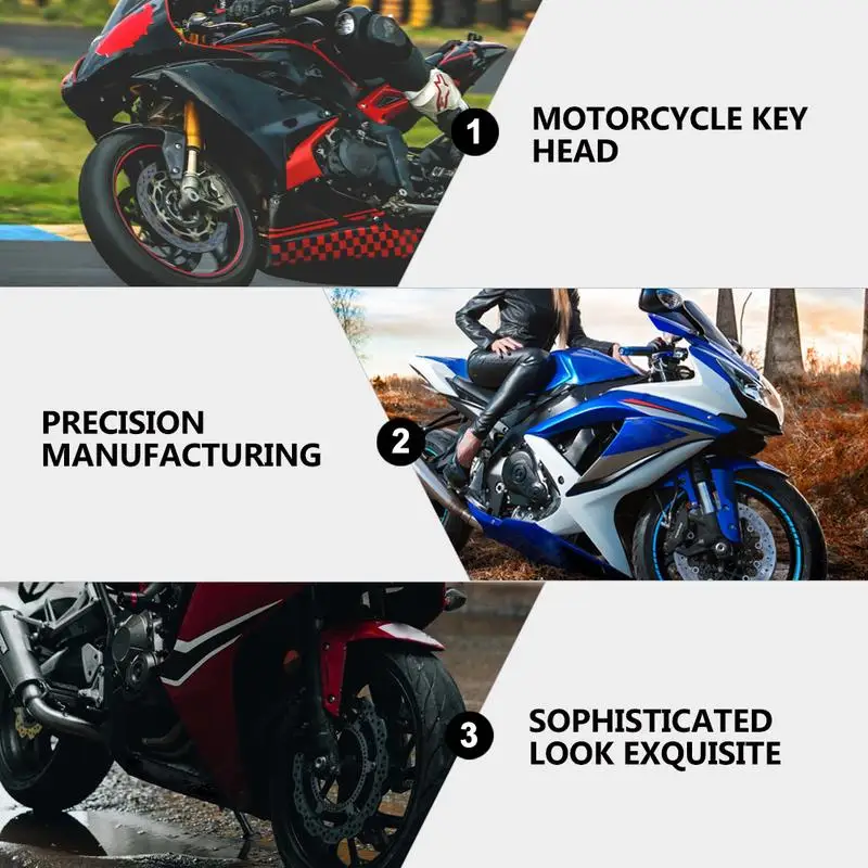 Motorcycle Key Head General CNC Modified Burnt Titanium Key Head Racing Boat Hexagonal Burnt Titanium Key Head Key Chain