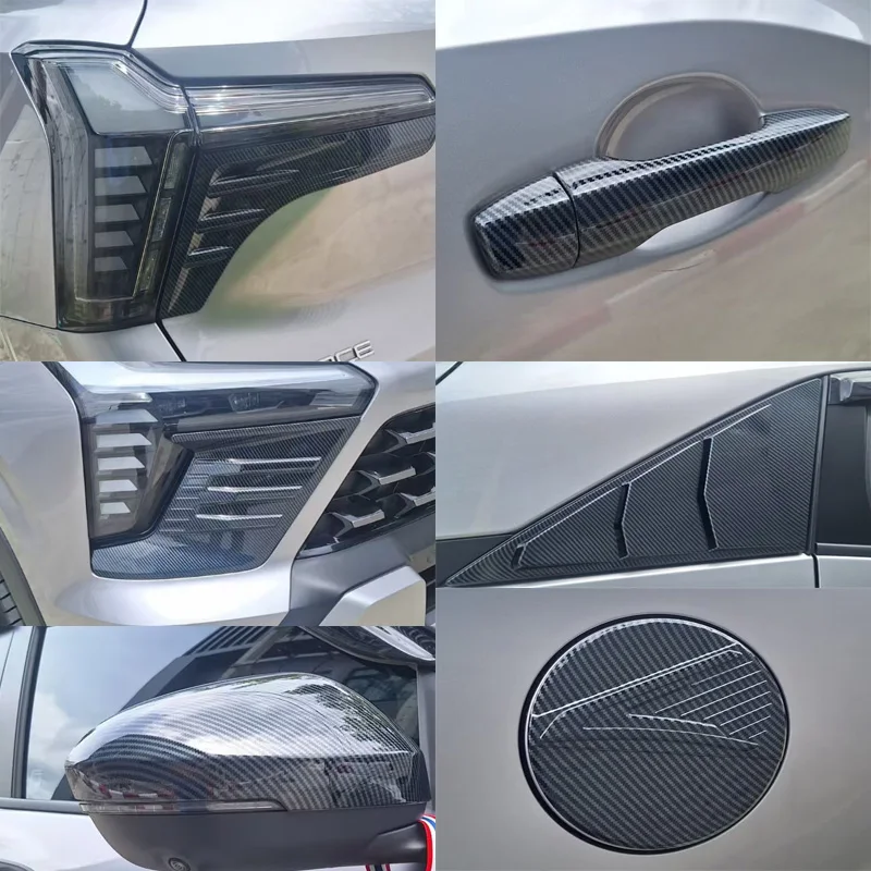 

Для Mitsubishi Xforce Outlander sport 2025 2026, внешнее зеркало заднего вида, треугольная фара, задний фонарь, крышка для бровей