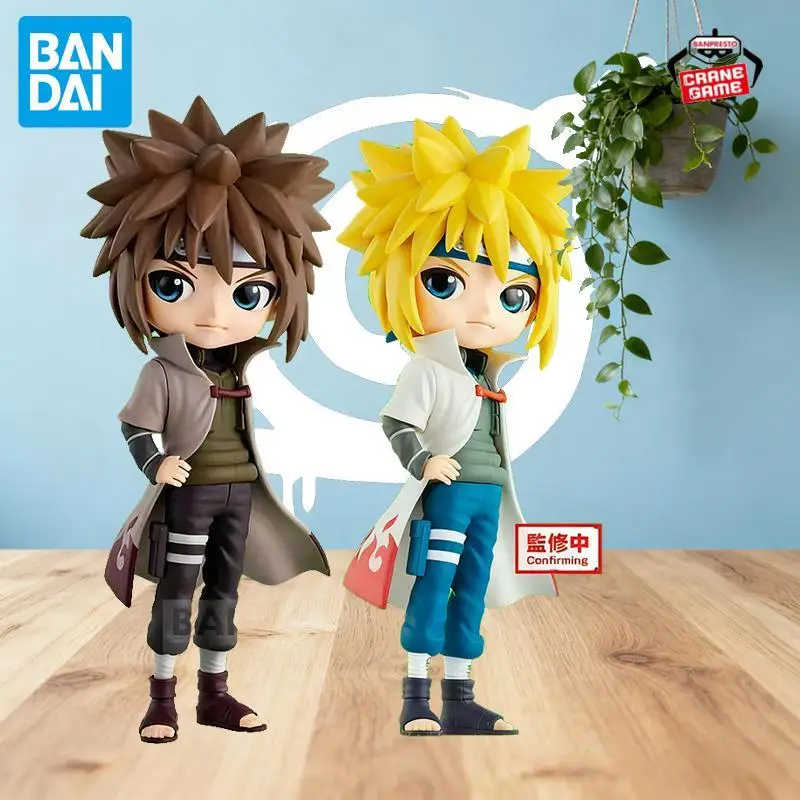 

In Stock Bandai Original Naruto Namikaze Minato Anime Figures Action Models Cartoon Dolls Desktop Toys Ornaments Festival Gifts