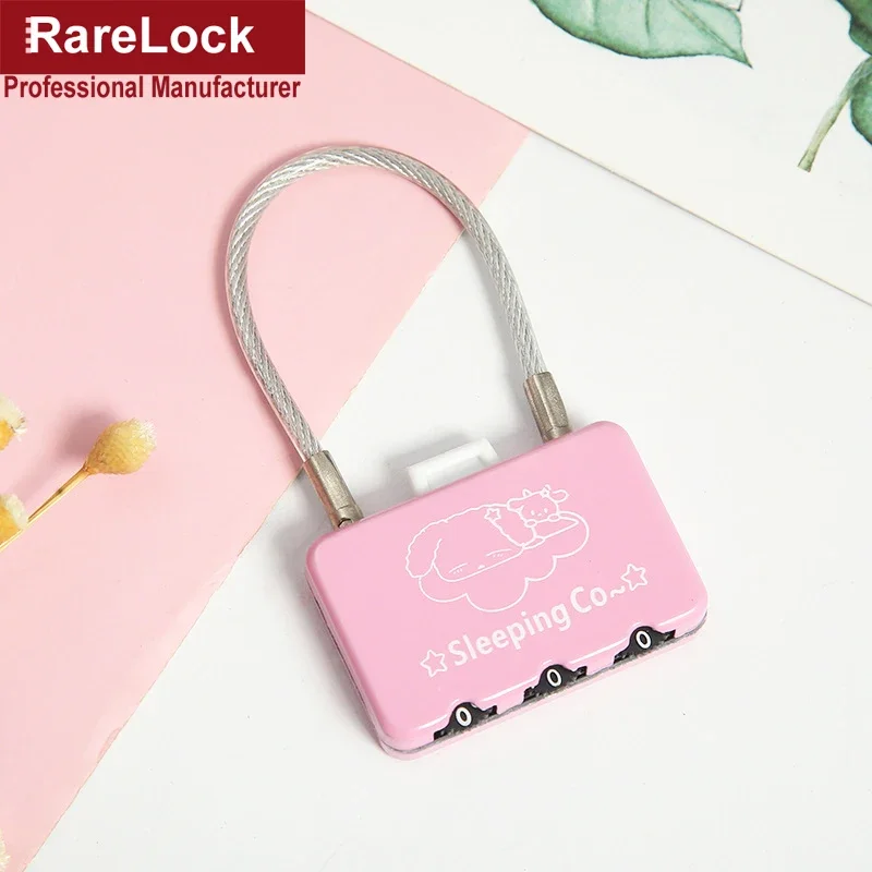 Color Combination Padlock Password Lock for Women Bag Handbag Backpack Jewelr Box Wooden Case DIY Rarelock ZS76 G