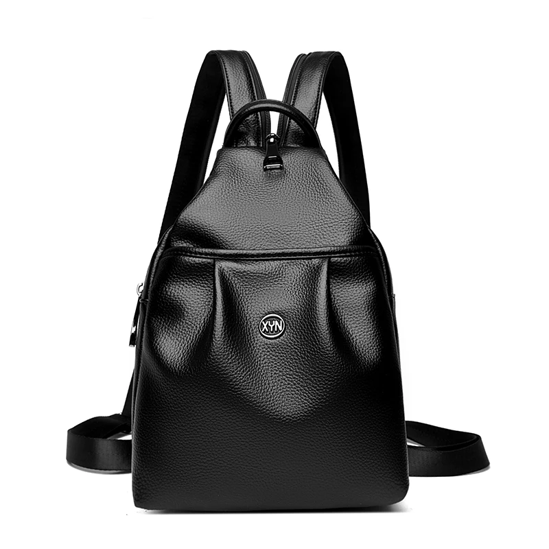 

Women Anti Theft Backpack Vintage Shoulder Bag for Teenager Girls Soft Leather Female Sac A Dos Women Casual Small Backpacks