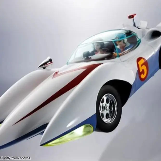 Bandai Chogokin Mach 5 Speed Racer Premium Lovely Detailed Painted Articulated Figure Gift Collectible Desktop Display Toy
