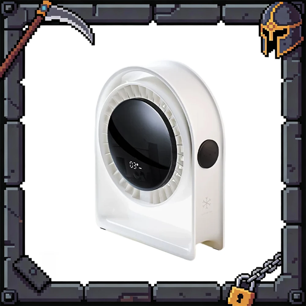 Ranvoo FZ1 Desktop Fan Double Helix Accelerated Air Outlet Desktop Smart Screen Adjustment Small Fan Quake Proof Reduce Noise