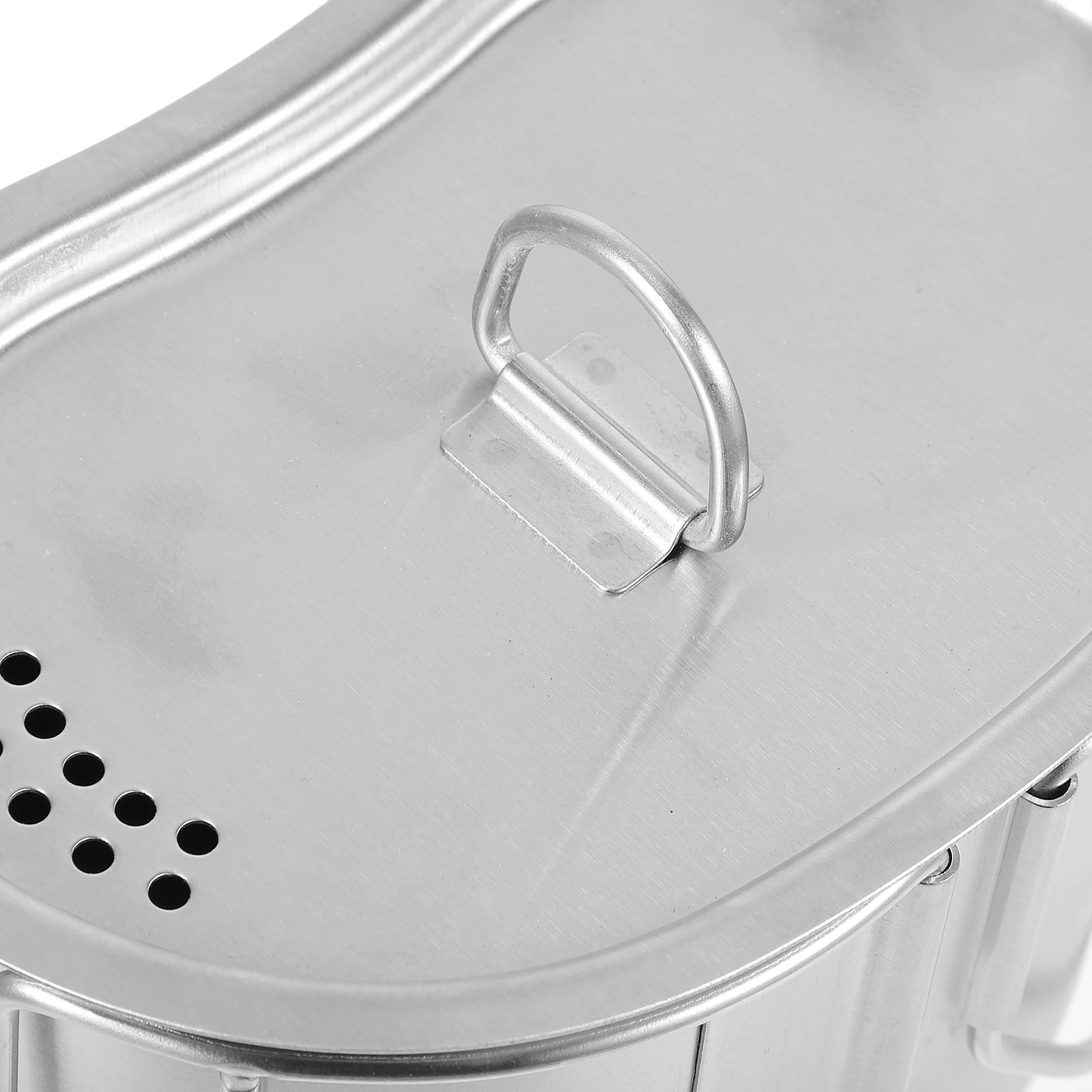 

1Pcs Portable Stainless Steel Outdoor Lunch Box Camping Cookware Mini Pot Water Food Container Durable Cooking Tool