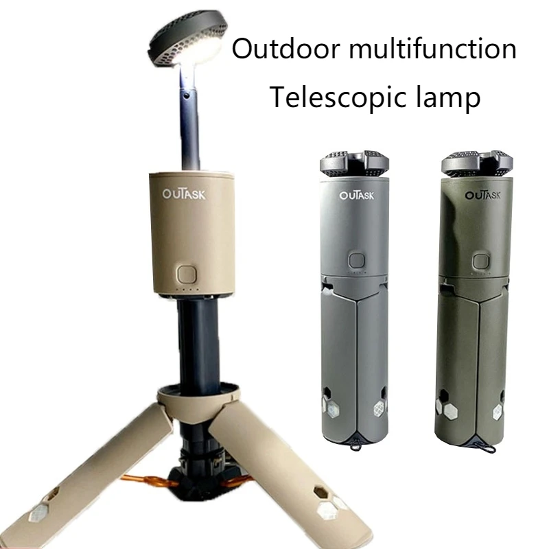 Outdoor Telescopic Lights Multifunctional Flashlights Live Broadcast Supplementary Light Endurance Car Camping Light Photography