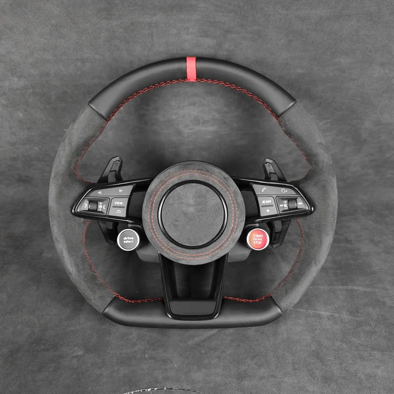 Carbon Fiber Steering Wheel for Audi RS3 S3 A3 A4 B9 RS6 RS7 S4 A3 8V Q7 Q5 A6 Car